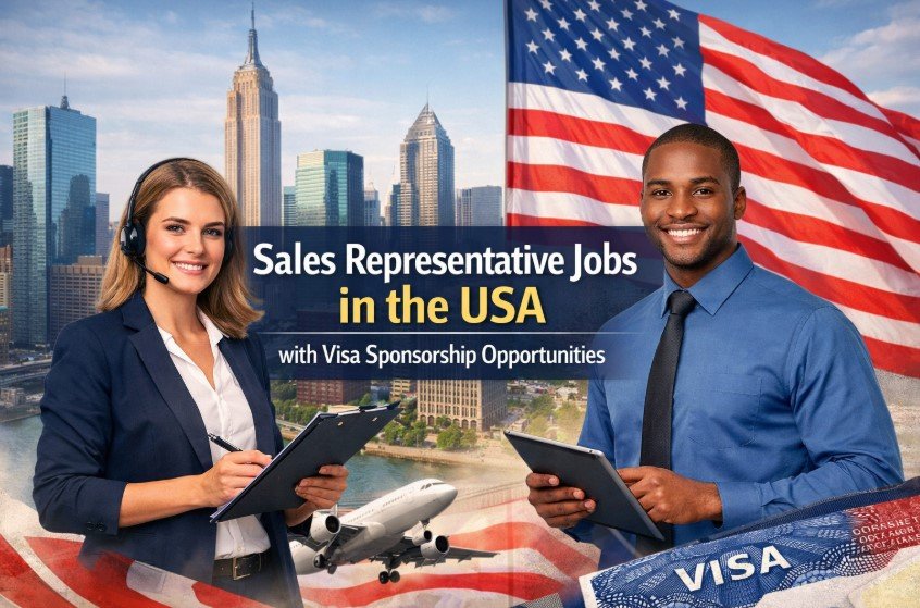 Sales Representative Jobs in the USA with Visa Sponsorship Opportunities